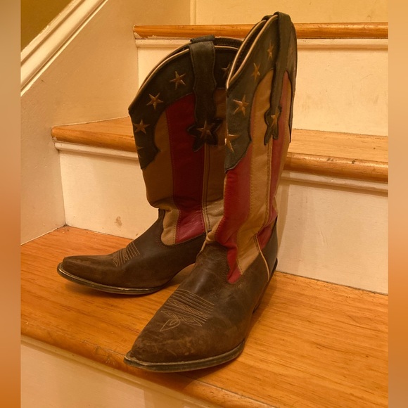 8.5 American Flag Durango Cowgirl Boots - Picture 2 of 6